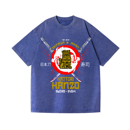 Hattori Hanzo Okinawa Japan Vintage Wash Japanese Design T-Shirt