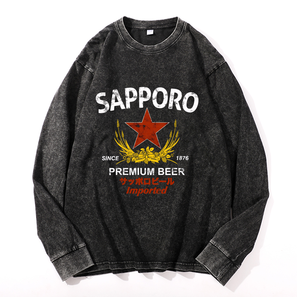 Vintage Cotton Wash Crewneck Sweatshirt