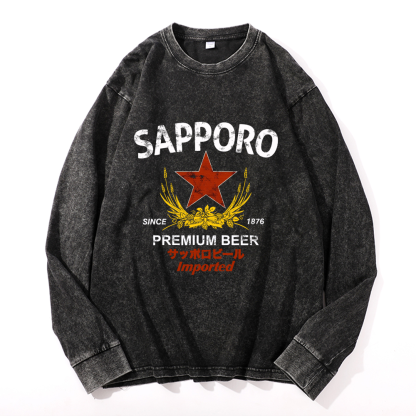 Vintage Cotton Wash Crewneck Sweatshirt