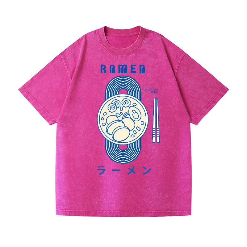 Ramen Vintage Wash Japanese Design T-Shirt