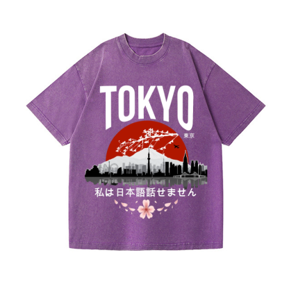 The Beauty of Tokyo Vintage Wash Japanese Design T-Shirt