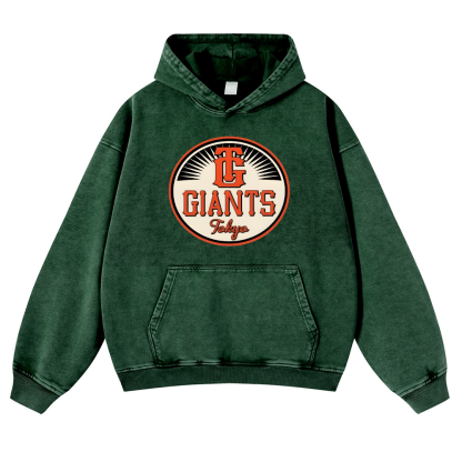 Tokyo Giants Vintage Washed Thick Cotton Hoodie