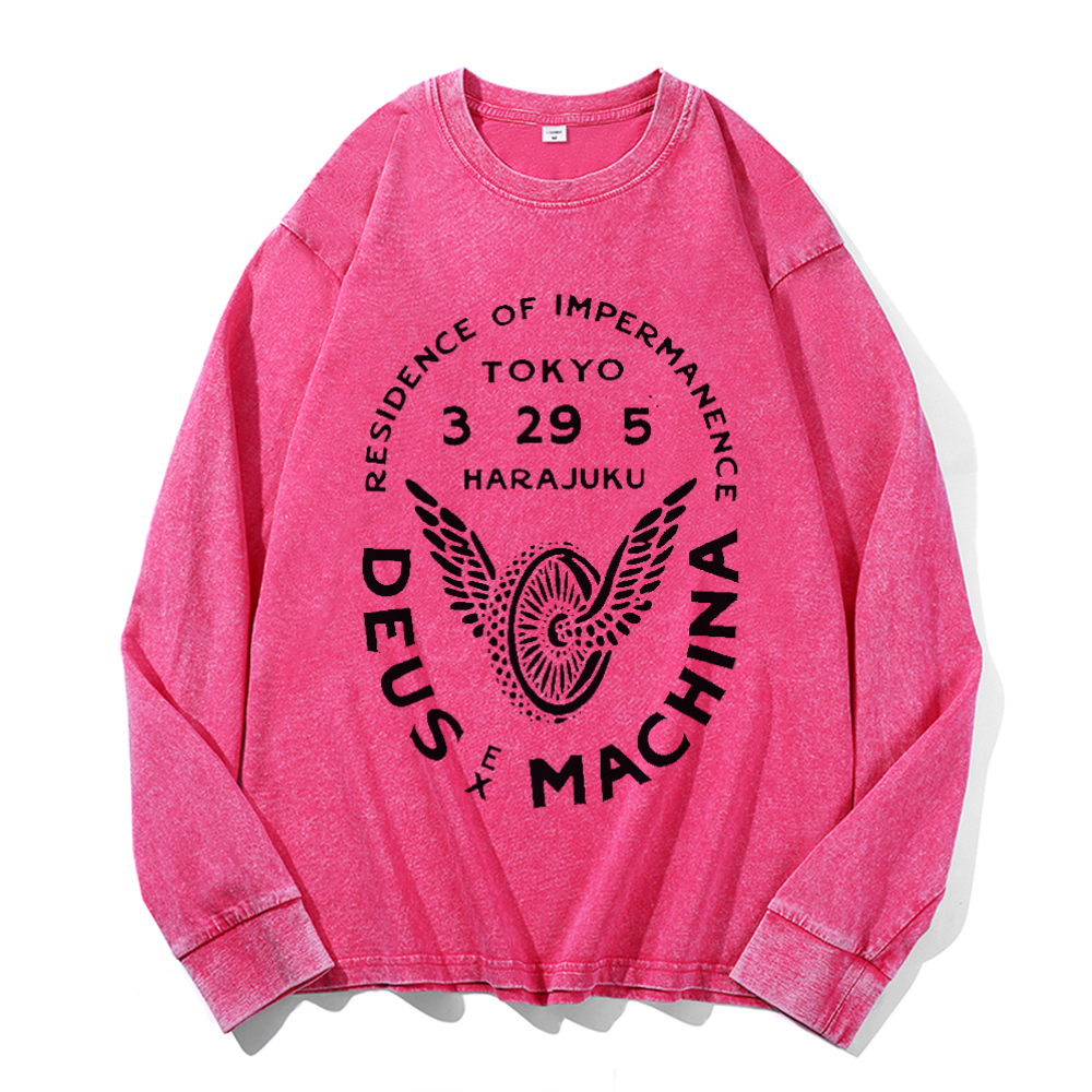 Vintage Cotton Wash Crewneck Sweatshirt