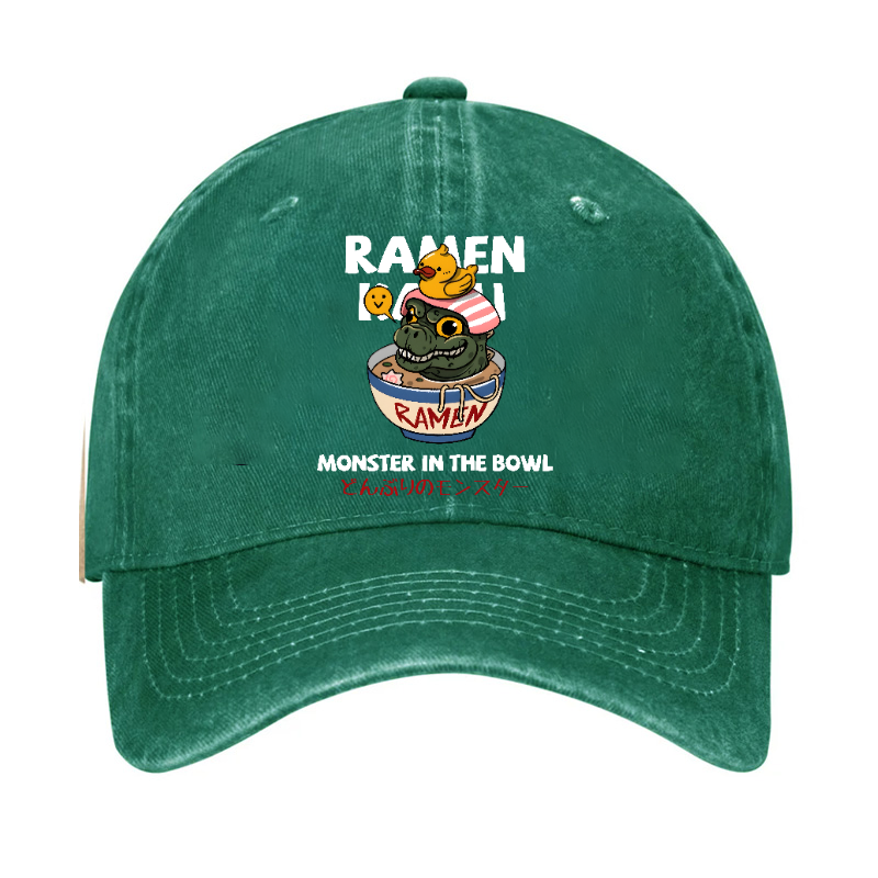 Godzilla Ramen Vintage Cotton Hat