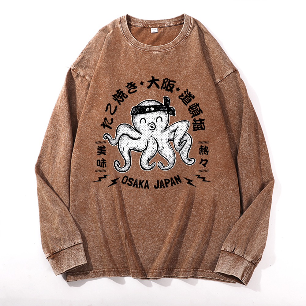 Vintage Cotton Wash Crewneck Sweatshirt