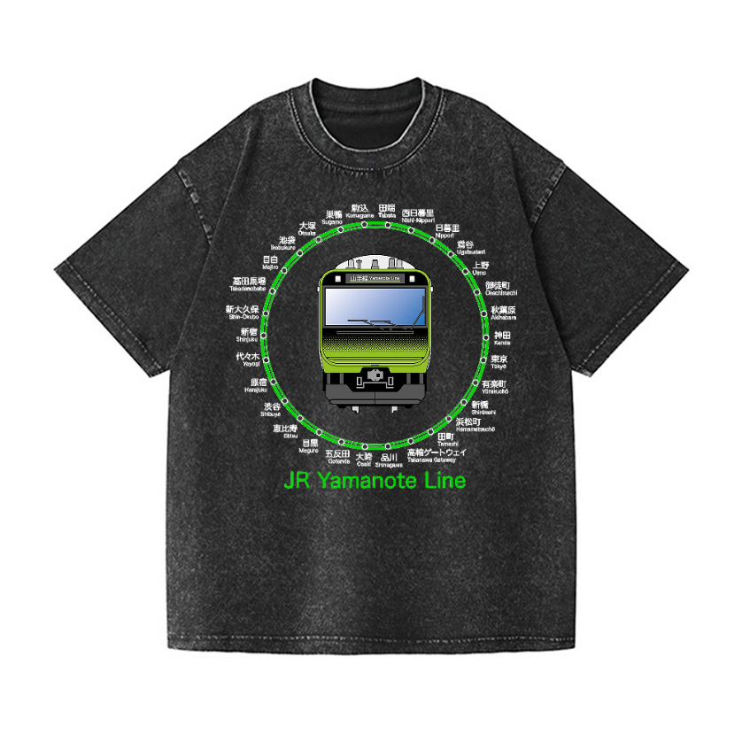 Vintage Wash Japanese Design T-Shirt