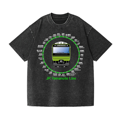 Vintage Wash Japanese Design T-Shirt