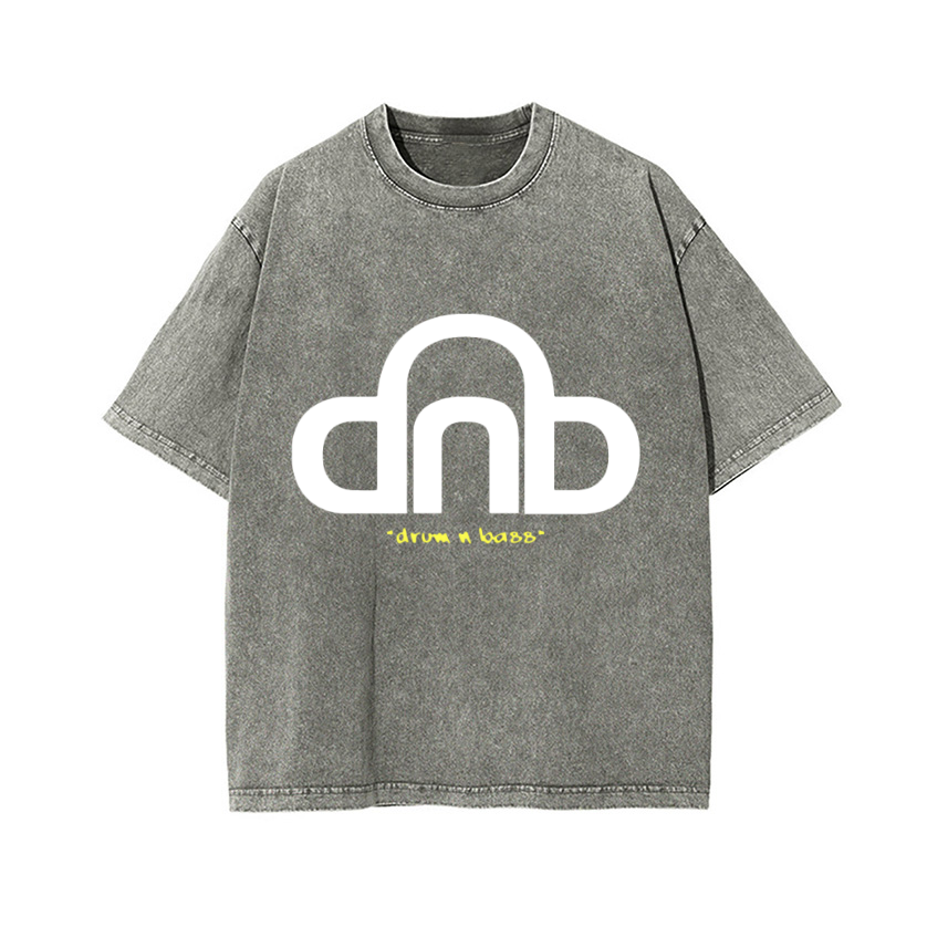 Drum & Bass Vintage Wash Japanese Design T-Shirt