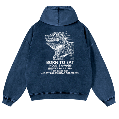 Dorohedoro Anime Vintage Washed Cotton Back Art Hoodie