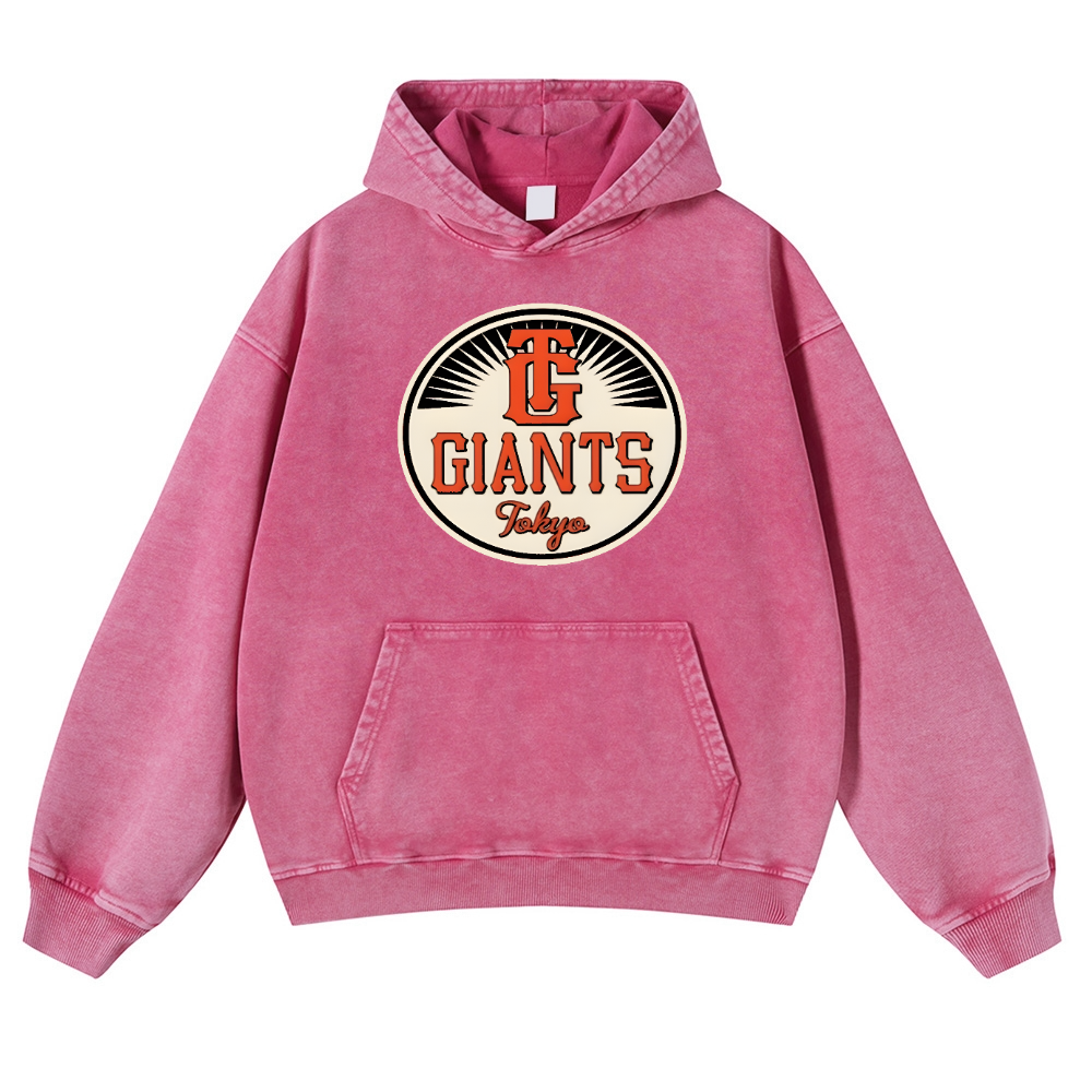 Tokyo Giants Vintage Washed Thick Cotton Hoodie