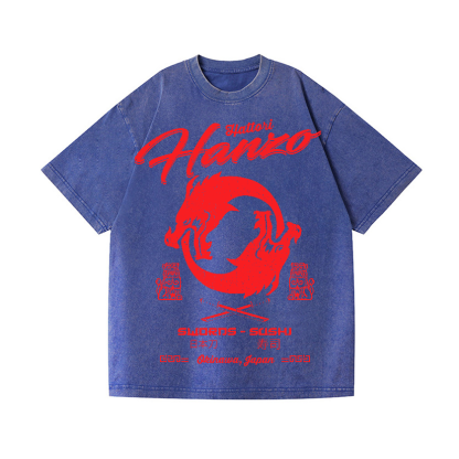 Hattori Hanzo Okinawa Japan Vintage Wash Japanese Design T-Shirt
