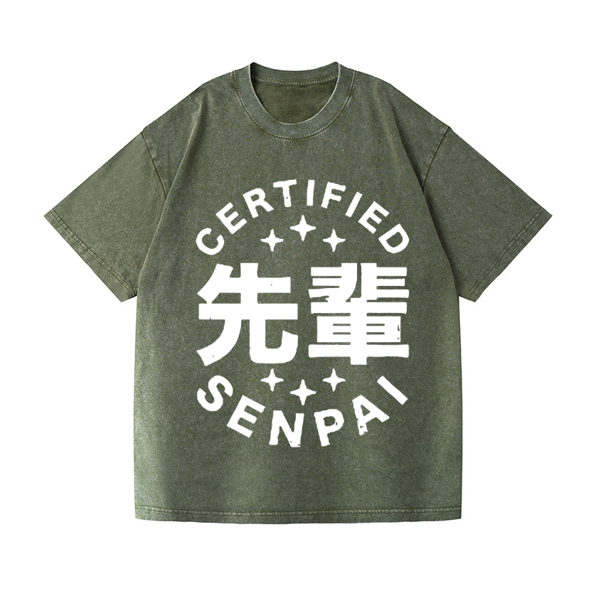 Senpai Vintage Wash Japanese Design T-Shirt