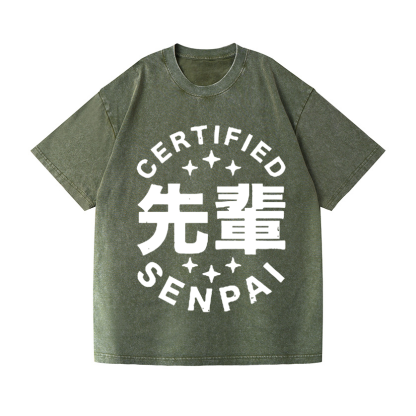 Senpai Vintage Wash Japanese Design T-Shirt