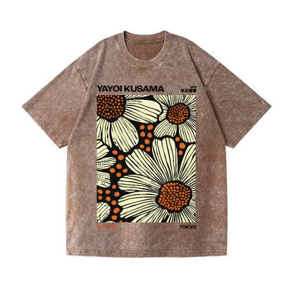 Yayoi Kusama Vintage Wash Japanese Design T-Shirt