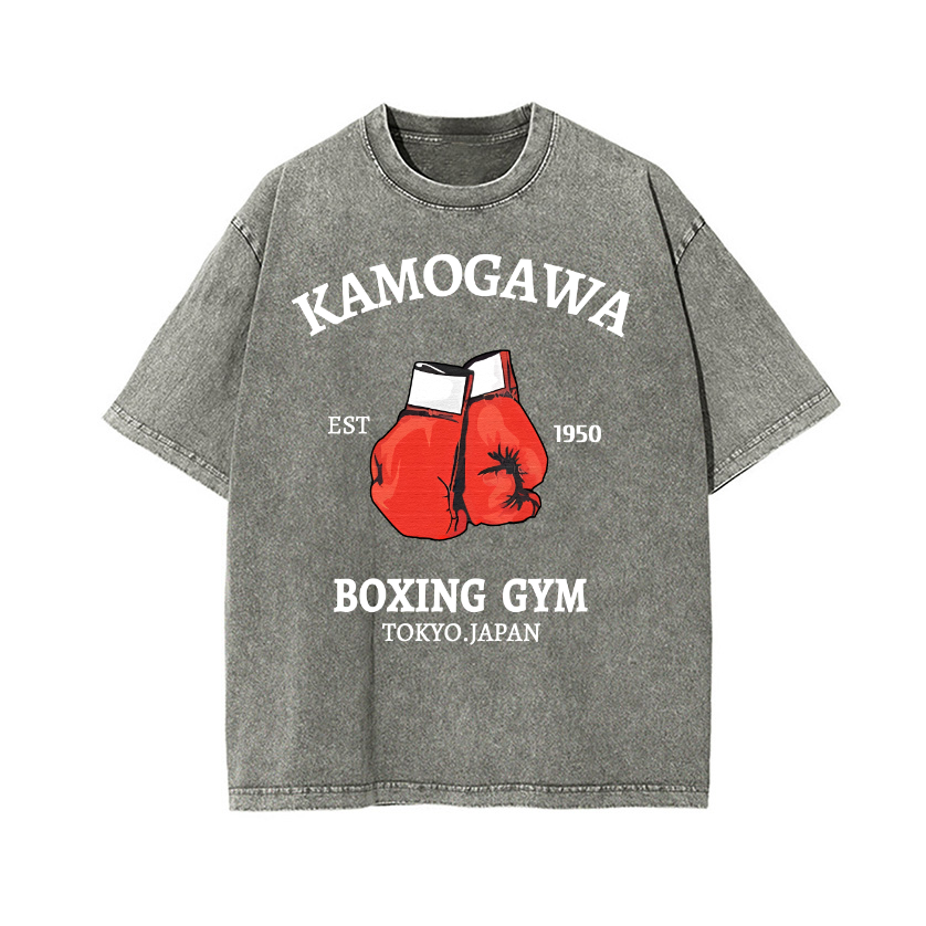 Kamogawa Vintage Wash Japanese Design T-Shirt