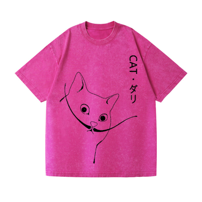 Vintage Wash Japanese Design T-Shirt