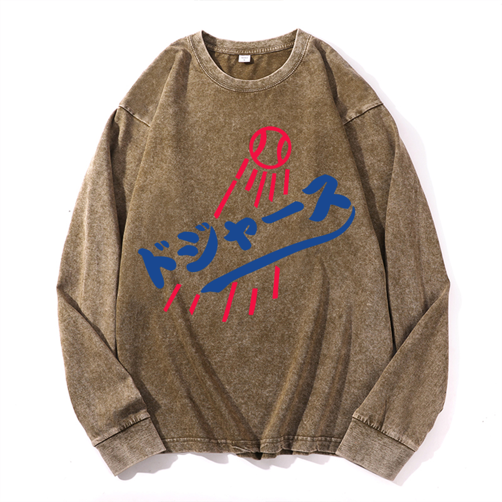 Dream Vintage Cotton Wash Crewneck Sweatshirt
