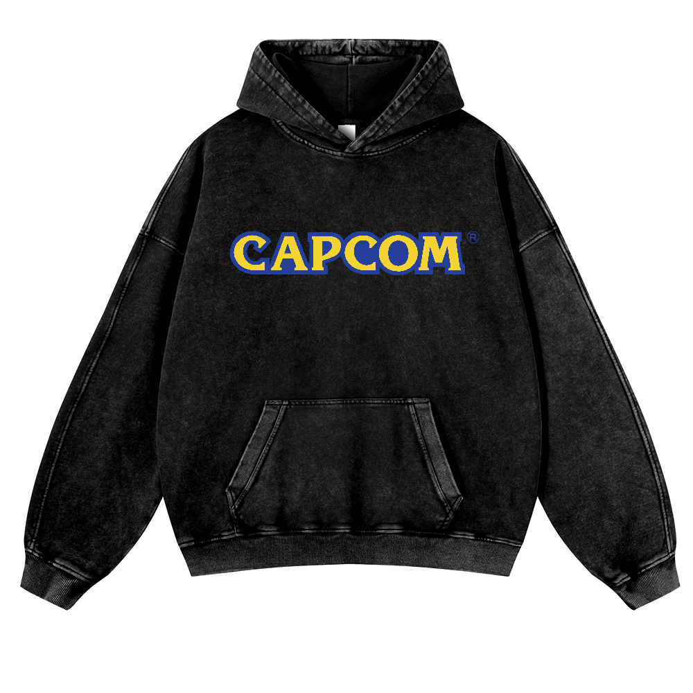 Capcom Vintage Washed Thick Cotton Hoodie