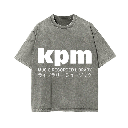 KPM Music Recorded Library Vintage Wash Japanese Design T-Shirt