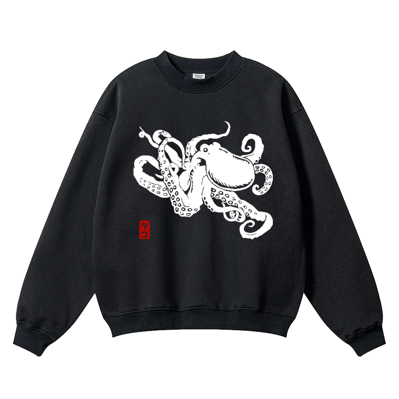 Octopus Wrinkle-Resistant Crewneck Sweatshirt