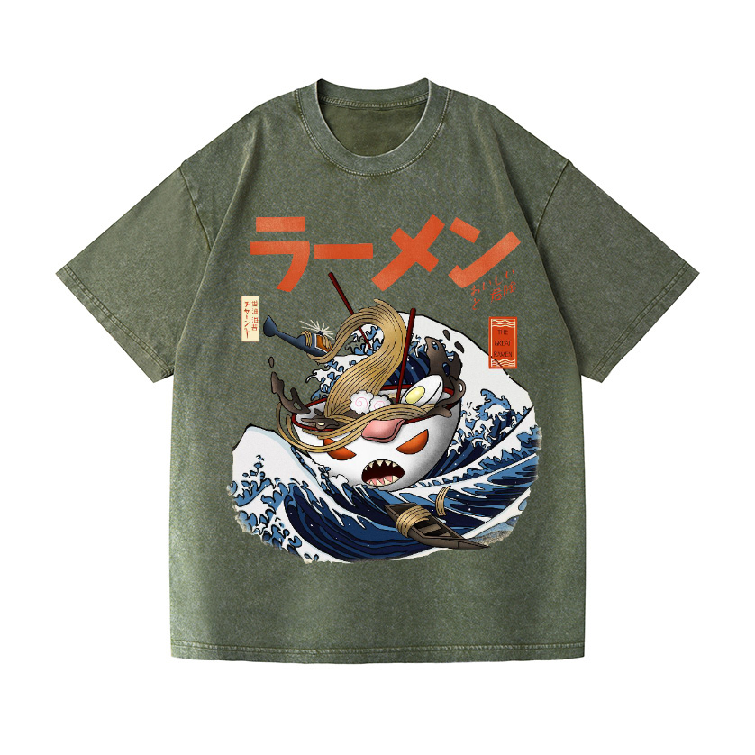 Vintage Wash Japanese Design T-Shirt