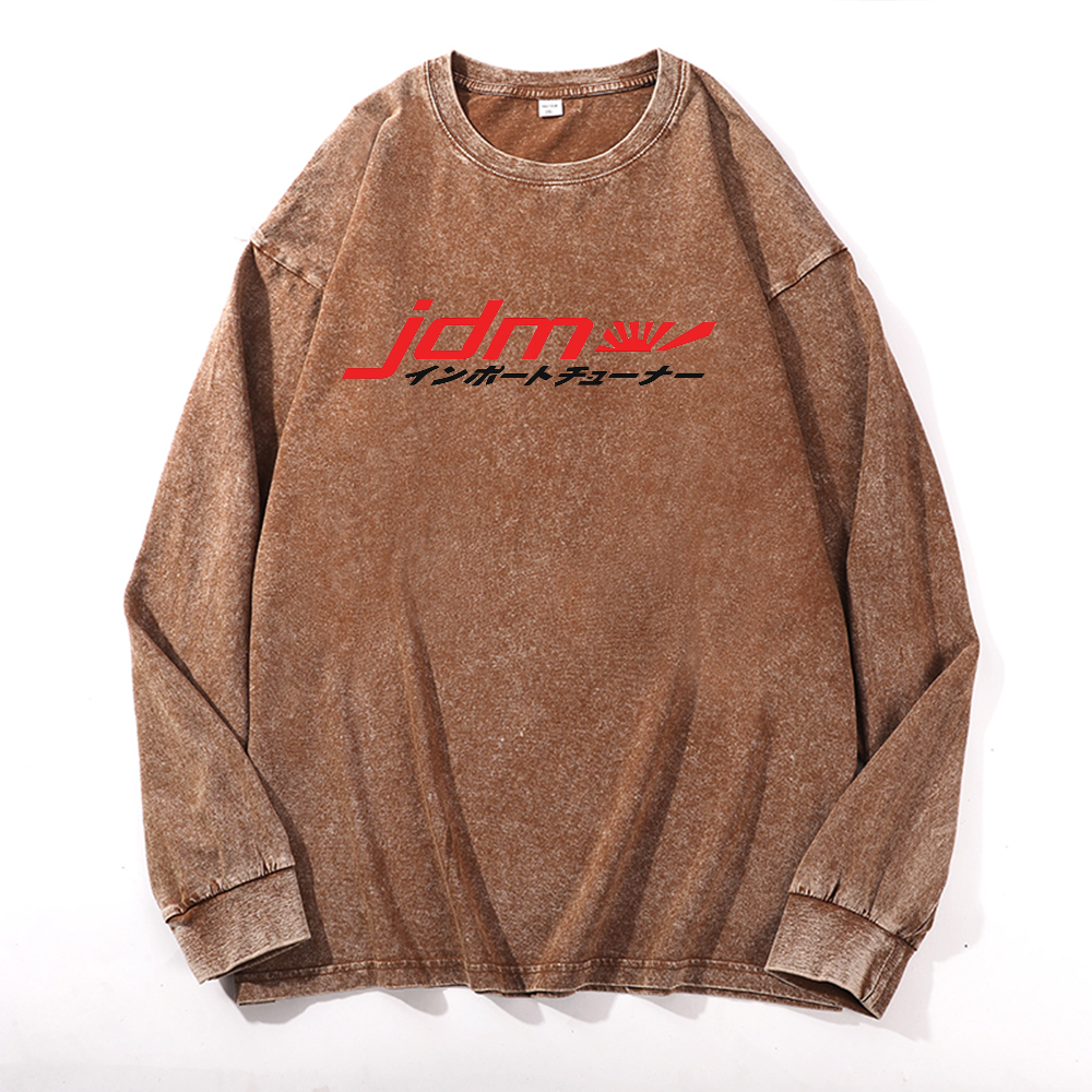Vintage Cotton Wash Crewneck Sweatshirt