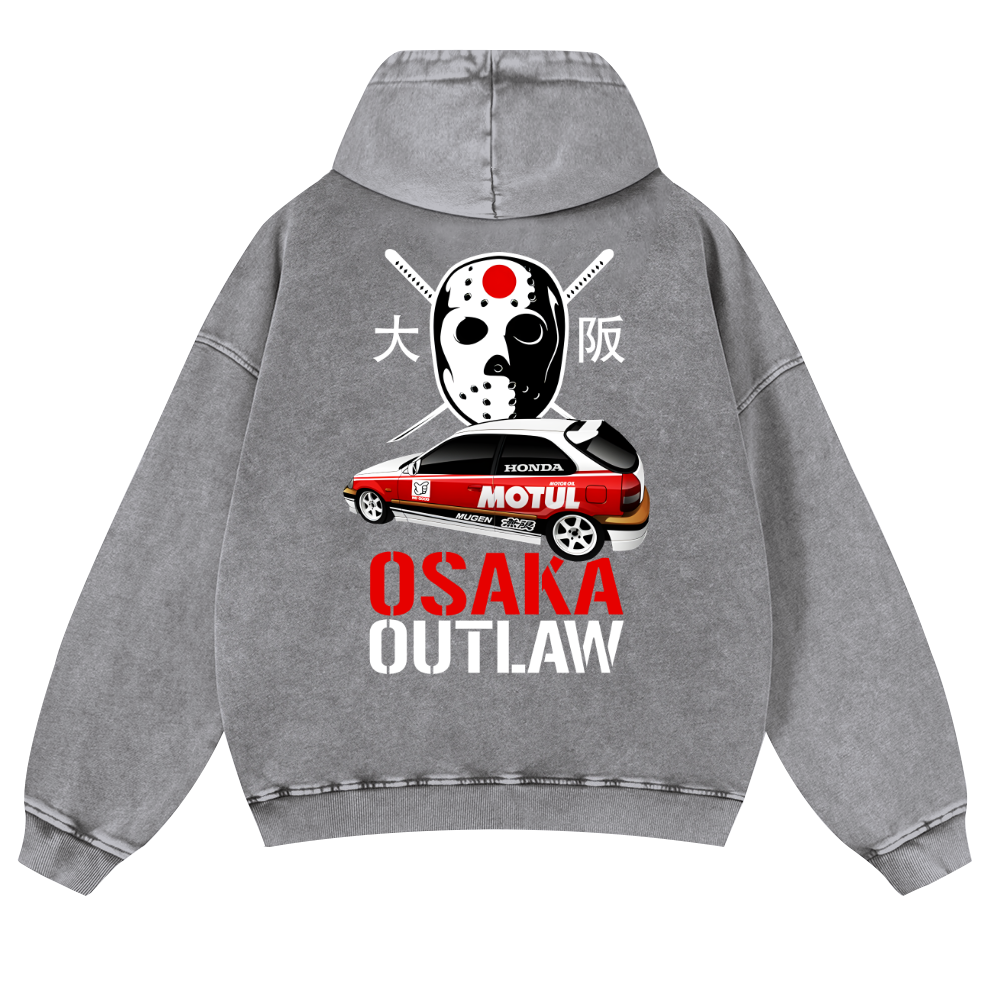 Osaka Outlaw Vintage Washed Cotton Back Art Hoodie