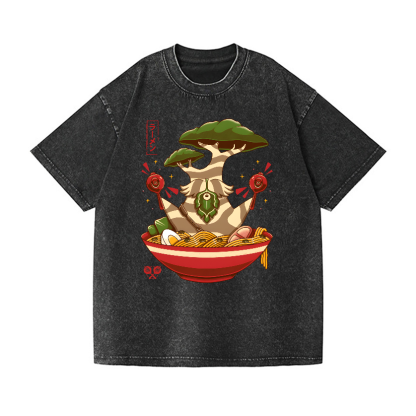 Bonsai Ramen Vintage Wash Japanese Design T-Shirt