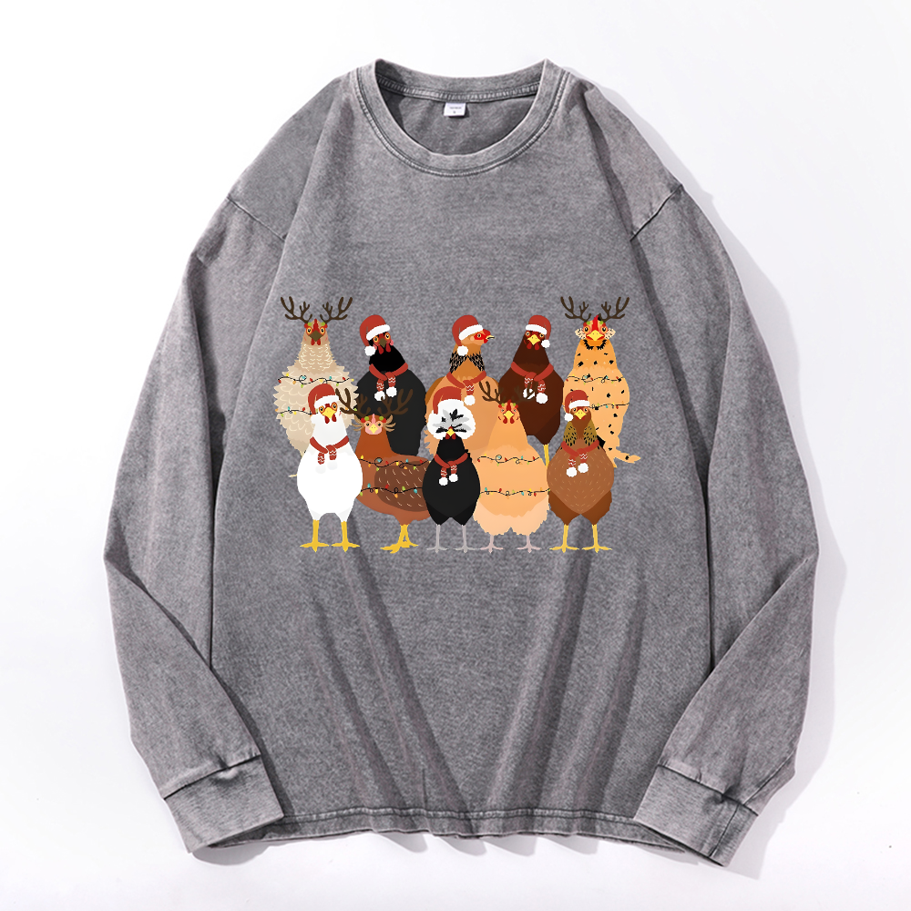 Vintage Cotton Wash Crewneck Sweatshirt