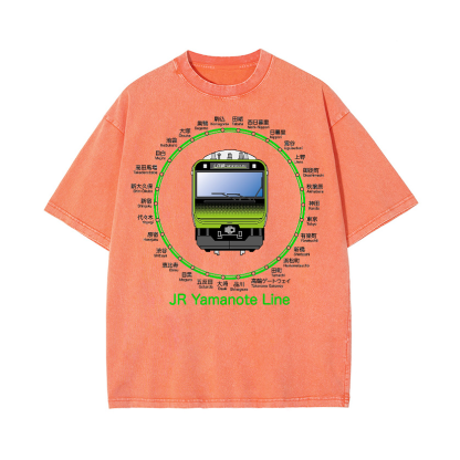 Vintage Wash Japanese Design T-Shirt