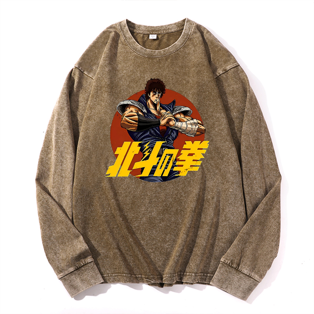 Vintage Cotton Wash Crewneck Sweatshirt