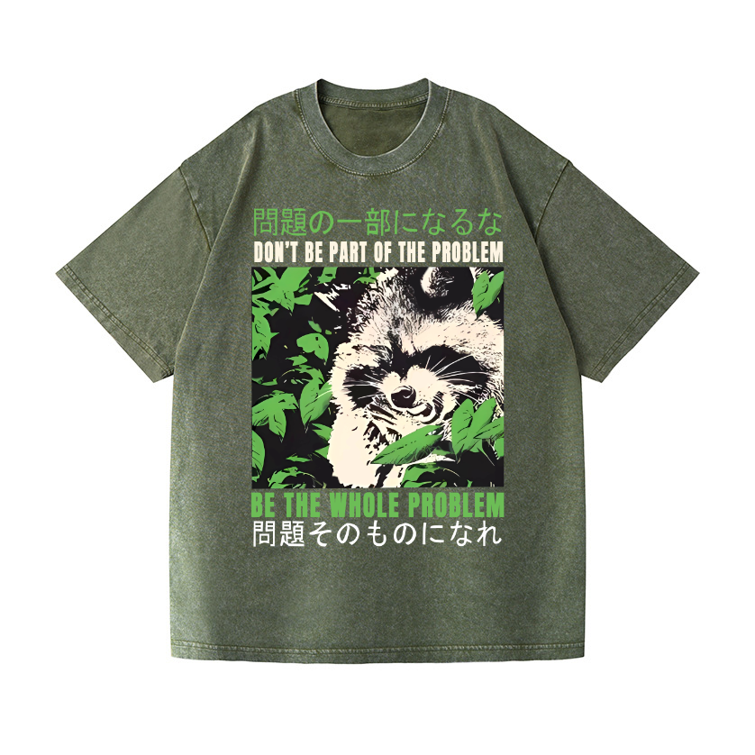 Be the Solution Vintage Wash Japanese Design T-Shirt