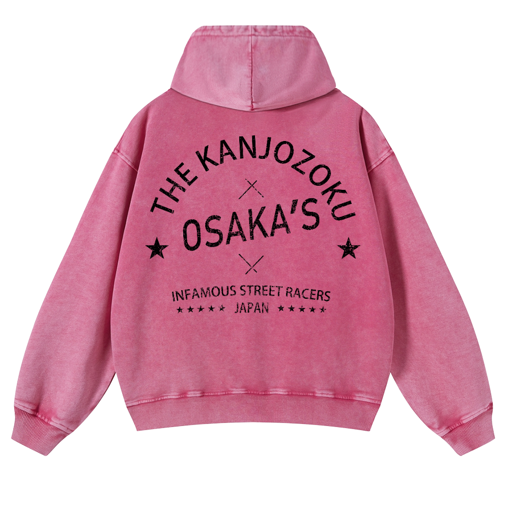 Osaka Vintage Washed Cotton Back Art Hoodie
