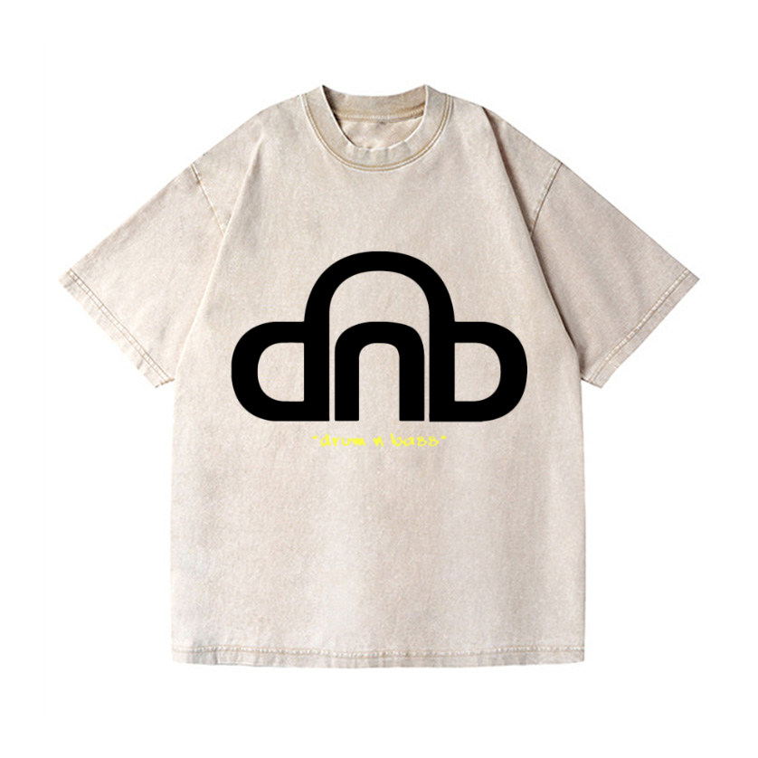 Drum & Bass Vintage Wash Japanese Design T-Shirt