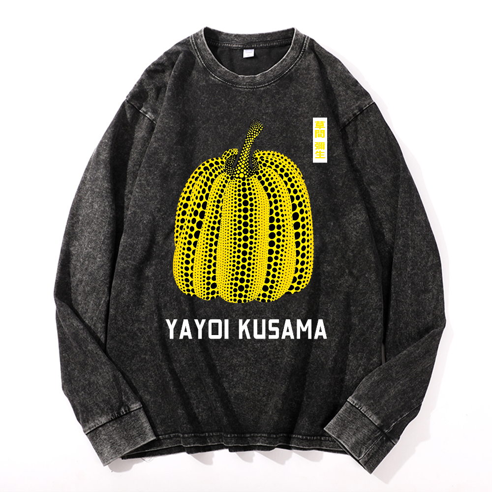 Yayoi Kusama Vintage Cotton Wash Crewneck Sweatshirt