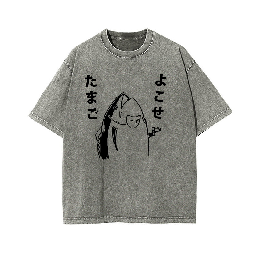 Takoyaki and Ramen Vintage Wash Japanese Design T-Shirt