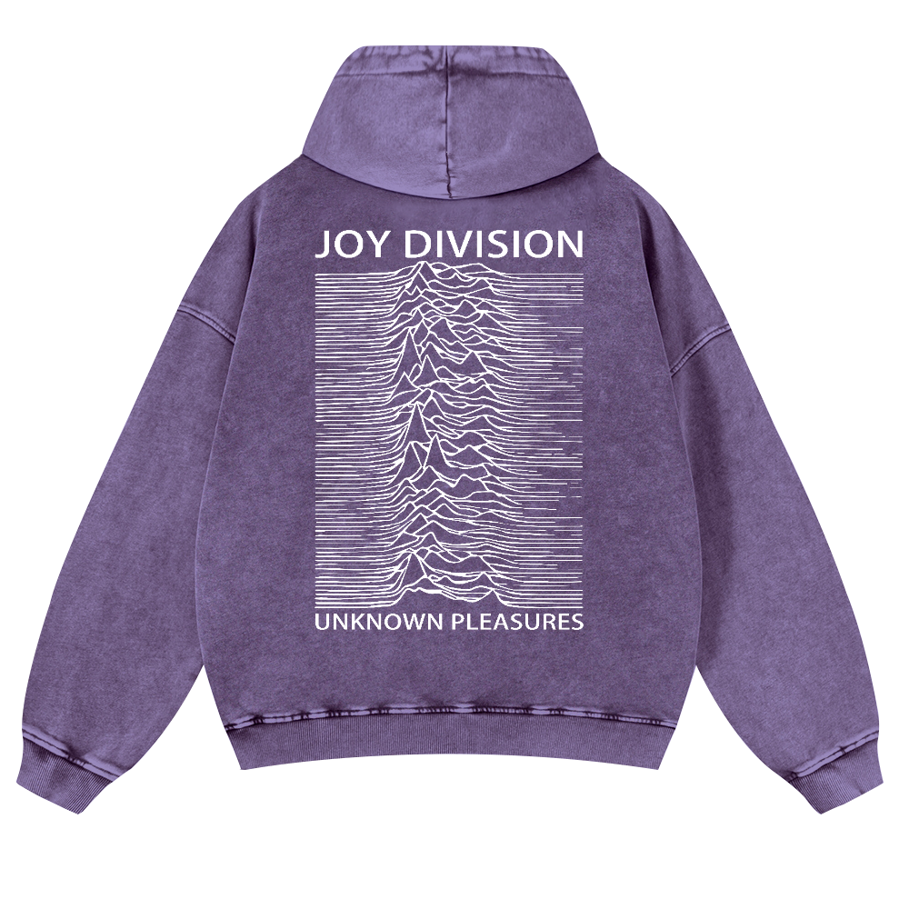 Joy Division Vintage Washed Cotton Back Art Hoodie