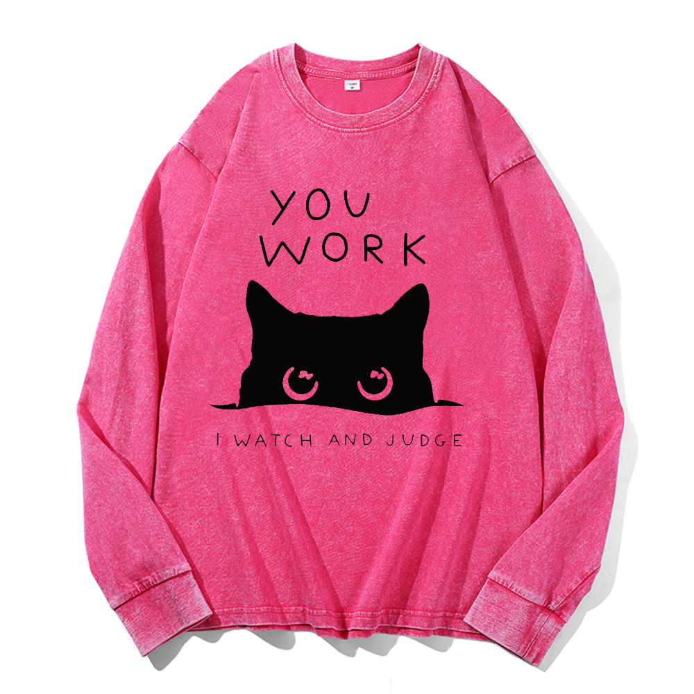 Vintage Cotton Wash Crewneck Sweatshirt