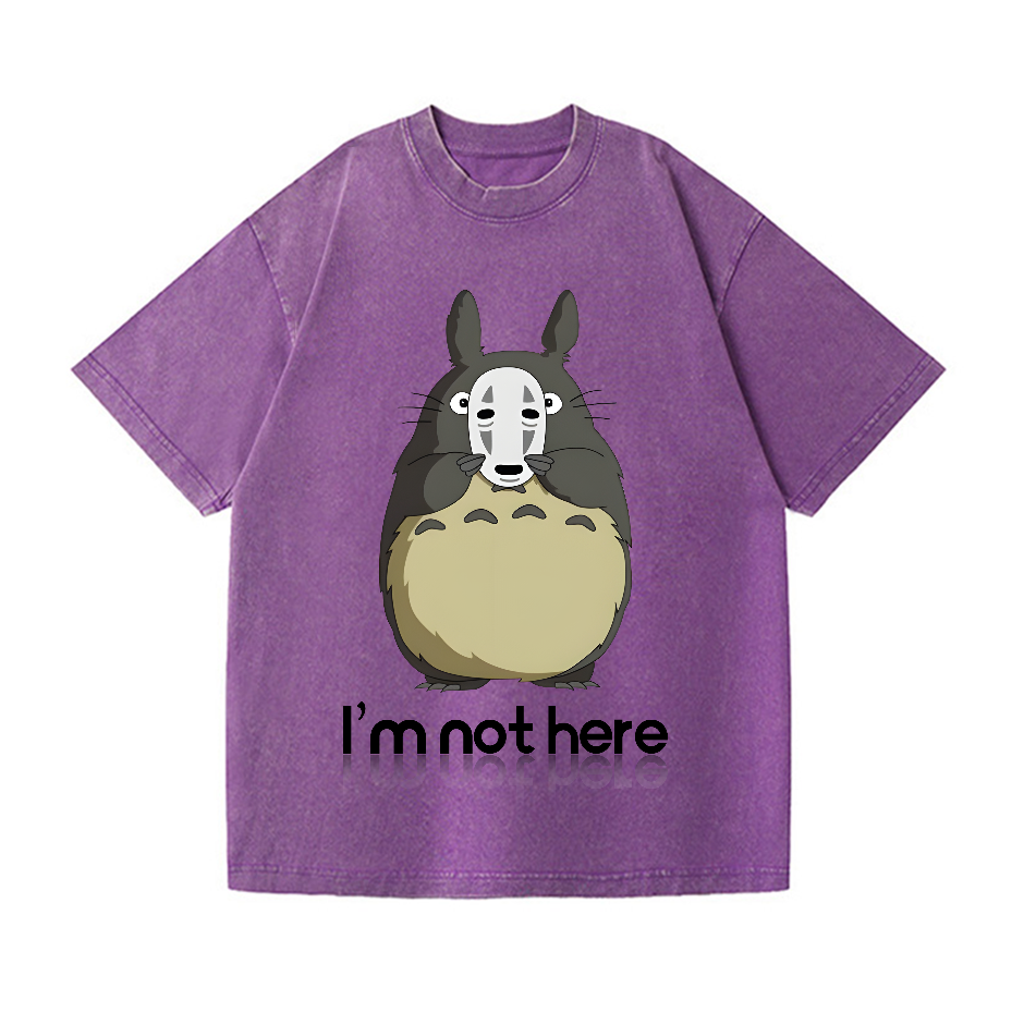 Ghibli Totoro No Face Kaonashi Vintage Wash Japanese Design T-Shirt