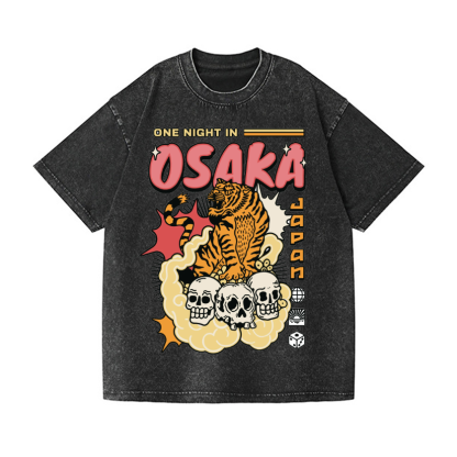 Vintage Wash Japanese Design T-Shirt