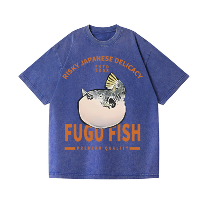 Japan's Risky Eats Vintage Wash Japanese Design T-Shirt