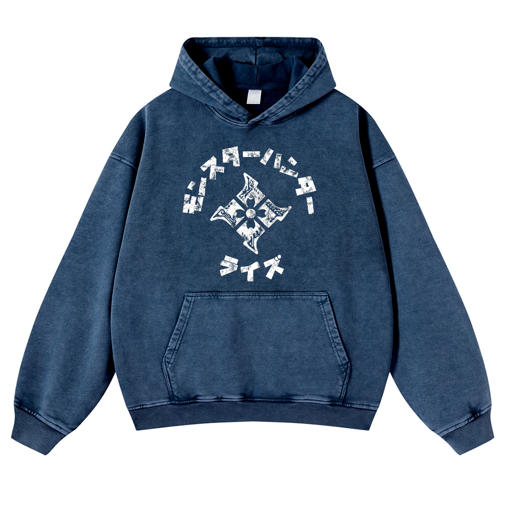 Monster Hunter Rise Vintage Washed Thick Cotton Hoodie