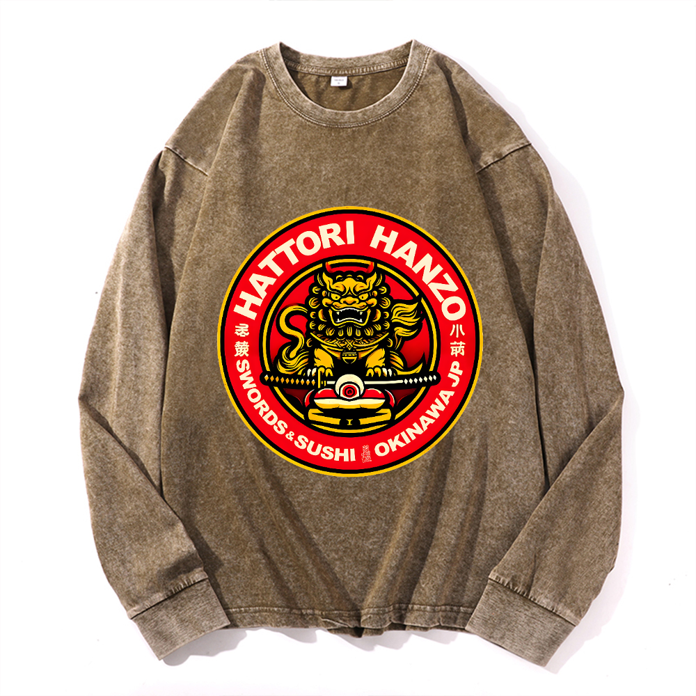 Vintage Cotton Wash Crewneck Sweatshirt