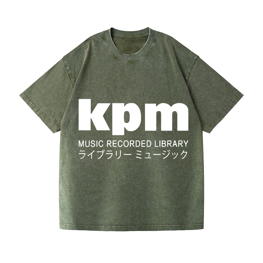 KPM Music Recorded Library Vintage Wash Japanese Design T-Shirt