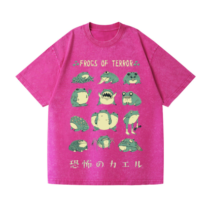 FrogVintage Wash Japanese Design T-Shirt