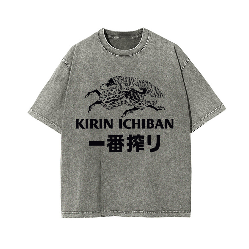 Vintage Wash Japanese Design T-Shirt