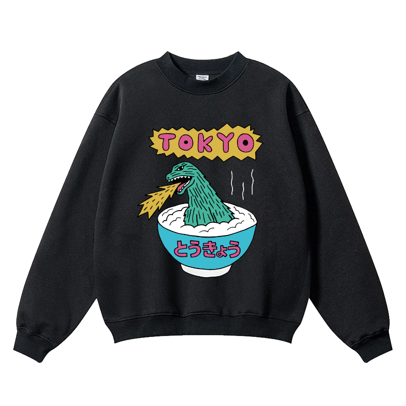 Tokyo Godzilla Wrinkle-Resistant Crewneck Sweatshirt