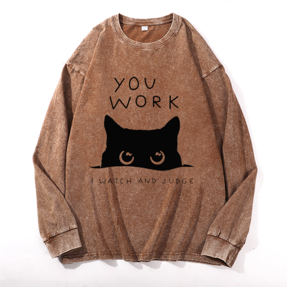 Vintage Cotton Wash Crewneck Sweatshirt