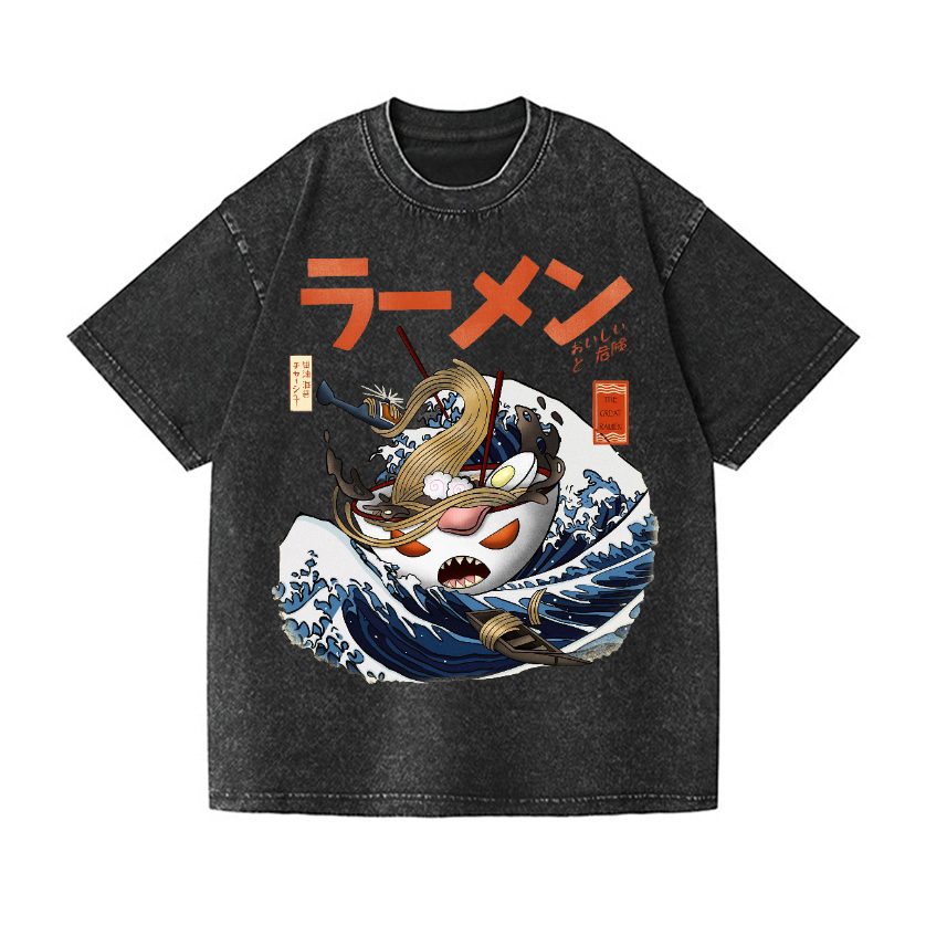 Vintage Wash Japanese Design T-Shirt