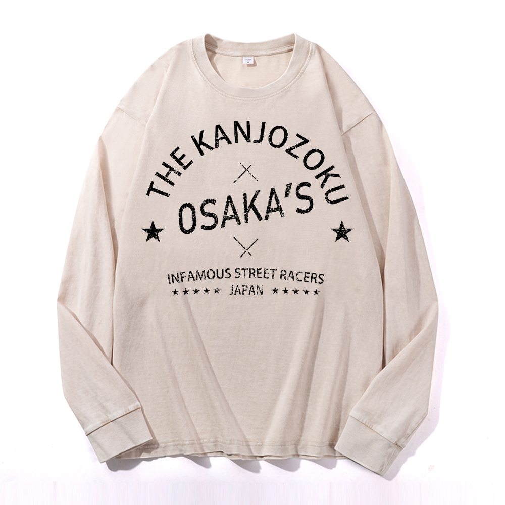 Osaka Vintage Cotton Wash Crewneck Sweatshirt